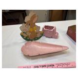 Vtg Easter, MCM ashtray, etc