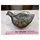 Old wire chicken basket