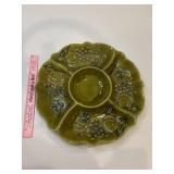 California pottery chip and dip plate