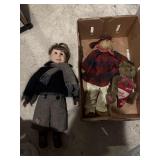 Porcelain ellis island doll, -2 Boyds Bears