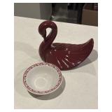 Swan and small bowl