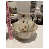 Chrysanthemum bowl and picture set by Lenox