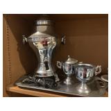 Vintage sona coffee perk w/tray creamer and