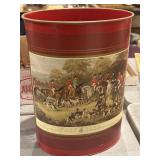 Vintage metal trashcan