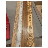 Advertising yard sticks