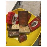 Bowl of vintage tins