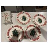 Fresh Garden plates and vase