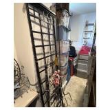 Aluminum garden trellis, shepherds, hooks, etc.