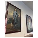 Vtg paint by numbers, pinky and blue boy