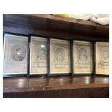 Vintage lithographs of Henryï¿½s and Canute the