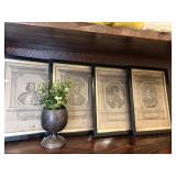 Antique lithographs of Edward I,II,III,VI