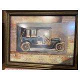 Picture old car-Signed