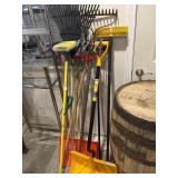 10 racks, brooms, etc.