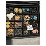 16 pair costume, jewelry earrings