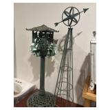 Wrought iron lantern and trellis 37'&41ï¿½