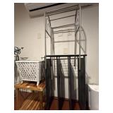 Assorted shelving and basket