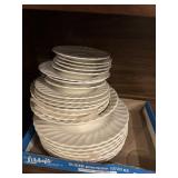 Lg lot white plates
