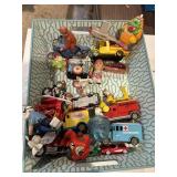 Toy cars, metal toys,etc some need repair