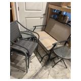 6 pcs unmatched outdoor furniture, including