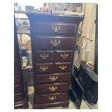 Cherry lingerie chest Sumter Cabinet co 52' tall