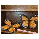 Wooden folk art butterflies