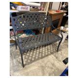 Outdoor aluminum garden bench 44'