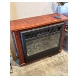 Electric fireplace with remote