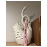 Vtg teo headed swan statue