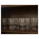 Etched glasses "S"