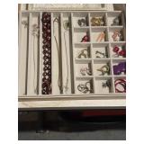 Necklaces and earrings