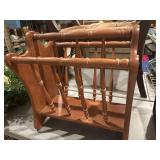 Wooden magazine rack