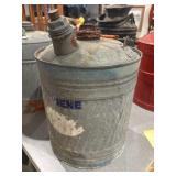 5 gal galvanized, kerosene can