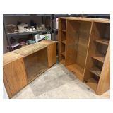 Light oak hutch