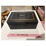 Antique lock box. Monroe Turpin