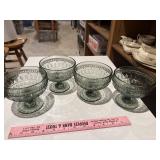 Glass parfait/berry dishes