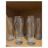 6 Samuel Adams Pilsner glasses