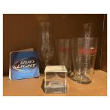 Budweiser glasses, bush, Stadium, souvenir, etc.