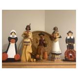 Thanksgiving and wicker tray
