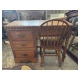 Vtg desk and chair