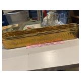 Long brass planter