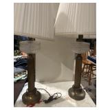 Vtg brass lamps