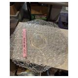 Huge decorative glass platter