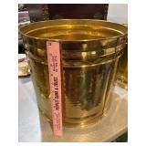 Large brass planter