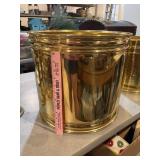 Large brass planter