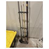 3 rods, two reels and stand