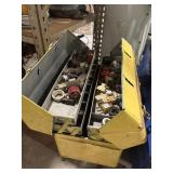 Metal tackle box w/contents