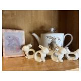 Bunny Rabbit teapot, etc