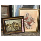Cardinal print and barn print