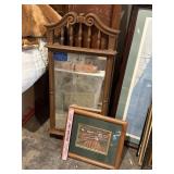 Vtg Homco mirror and print