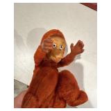 Vtg red rubber faced doll toy